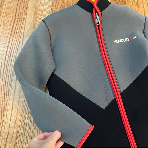 Vintage Henderson Unisex Black and Gray Full-Length Two Piece Wetsuit - Picture 7 of 7